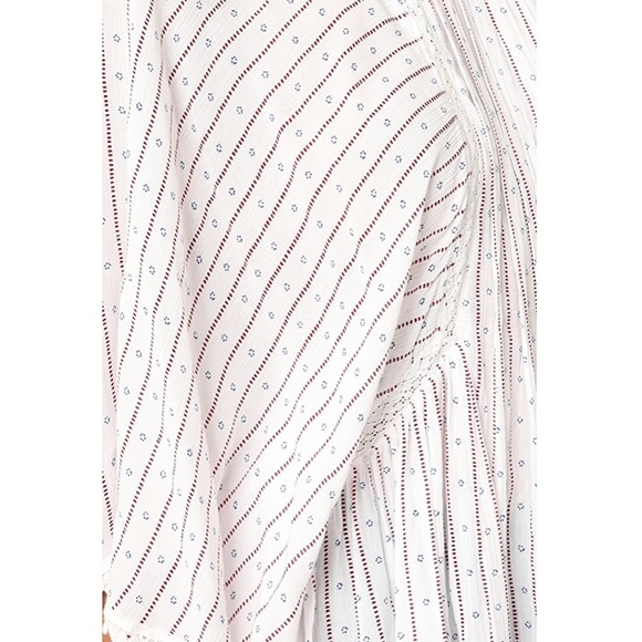 Moon River Boho Stripped Blouse - Picture 5 of 10